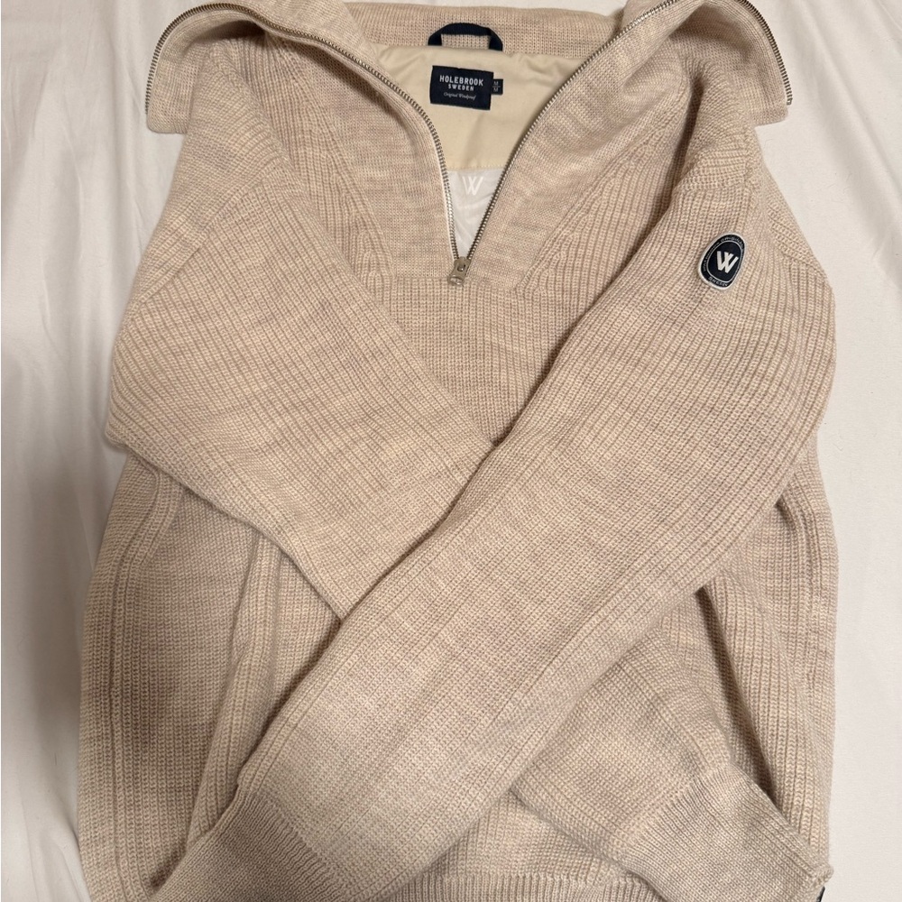 Holebrook Sweden Sandra T-Neck Beige Windproof Sweater